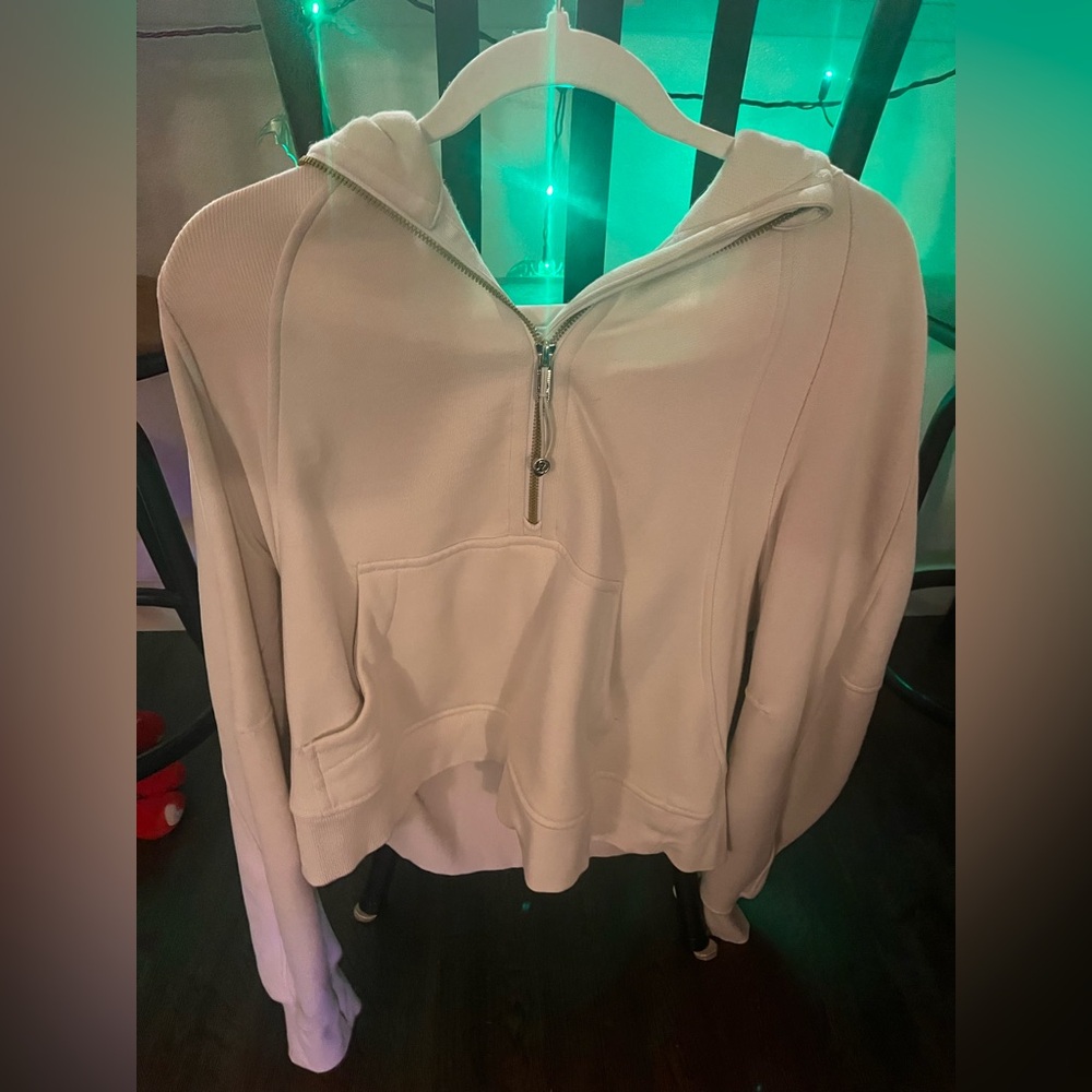 Lululemon Cream Half-Zip Hoodie